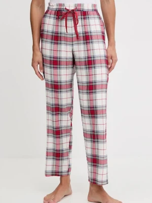 women'secret spodnie piżamowe bawełniane damska kolor czerwony bawełniana 3702289