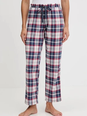 women'secret spodnie piżamowe bawełniane damska kolor niebieski 3702290