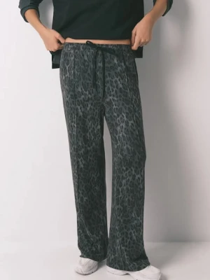 women'secret spodnie piżamowe damska kolor szary 3702262