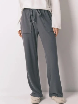 women'secret spodnie piżamowe damska kolor szary 3702296