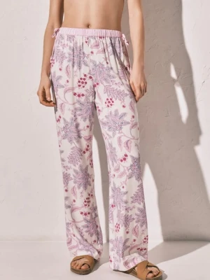 women'secret spodnie piżamowe damskie z wiskozy