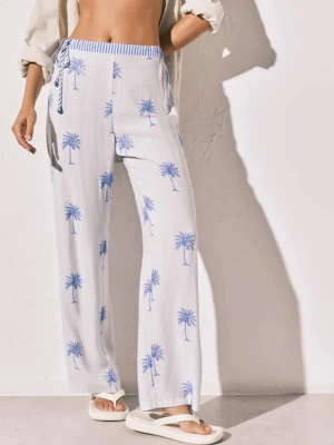 women'secret spodnie piżamowe damskie z wiskozy