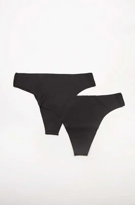 women'secret stringi 2-pack kolor czarny