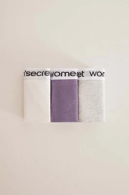 women'secret stringi 3-pack z bawełny 4937477