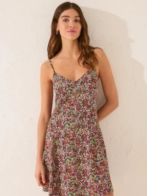 women'secret sukienka kolor czarny mini rozkloszowana 5549004