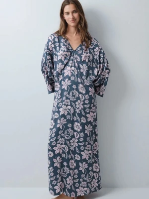 women'secret sukienka z wiskozy niebieski