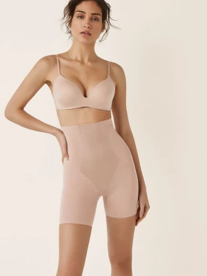 women'secret Szorty modelujące Shape Mesh damskie kolor żółty