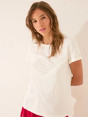 women'secret t-shirt bawełniany damski kolor beżowy 3279705