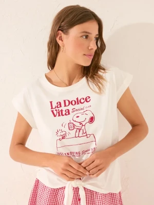 women'secret t-shirt bawełniany damski kolor biały 3279713