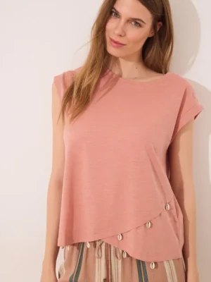 women'secret t-shirt bawełniany damski kolor pomarańczowy 3279708