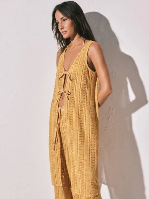 women'secret top plażowy żółty