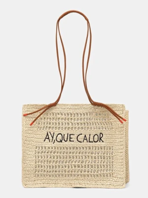 women'secret torba plażowa kolor beżowy