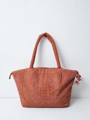 women'secret torebka shopper damska brązowy
