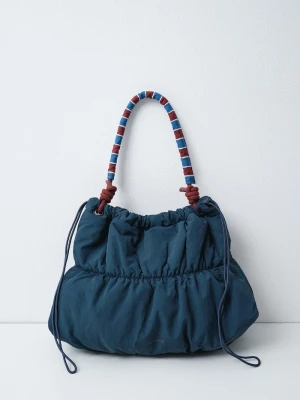 women'secret torebka shopper damska niebieski