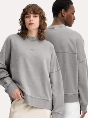 Won Hundred bluza bawełniana kolor szary gładka 3726-12087