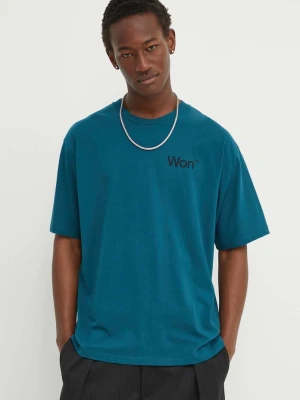 Won Hundred t-shirt bawełniany turkusowy