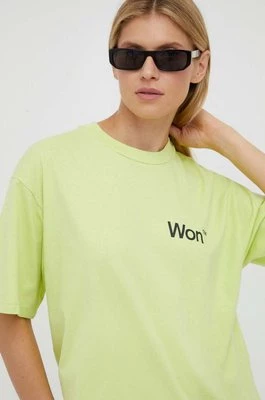 Won Hundred t-shirt damski kolor zielony