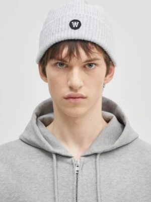 Wood Wood czapka z domieszką wełny Vin AA Beanie kolor szary  10320804.4068