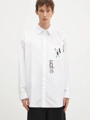 Wood Wood koszula bawełniana Rofus Oversized Print Shirt
