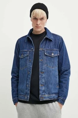 Wood Wood kurtka jeansowa Ivan Denim męska kolor niebieski przejściowa 12315106.7051