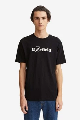 Wood Wood t-shirt bawełniany Ace x Garfield kolor czarny z nadrukiem 30045707.2222-BLACK