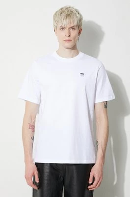 Wood Wood t-shirt bawełniany Bobby Double Logo męski kolor biały gładki 12345701.2512