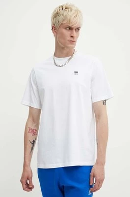 Wood Wood t-shirt bawełniany Bobby Double Logo męski kolor biały gładki 12345701.2512
