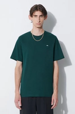 Wood Wood t-shirt bawełniany Essential sami classic t-shirt kolor zielony gładki 20005711.2491