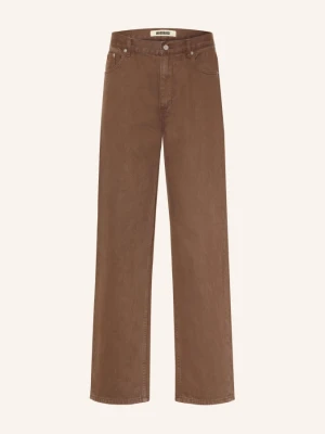 Woodbird Jeansy Wbleroy O Luźnym Kroju braun Washed Brown