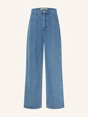 Woodbird Jeansy Wbyuto Zhou O Luźnym Kroju blau MID BLUE