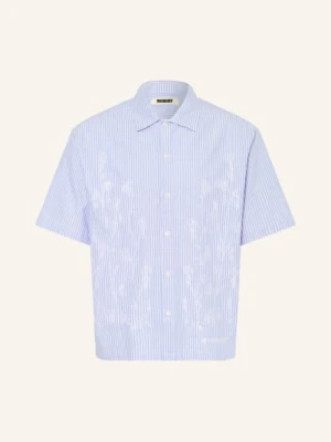 Woodbird Koszula Z Krótkim Rękawem O Kroju Comfort Fit blau