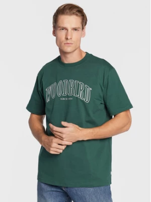 Woodbird T-Shirt Rics Cover 2246-402 Zielony Regular Fit