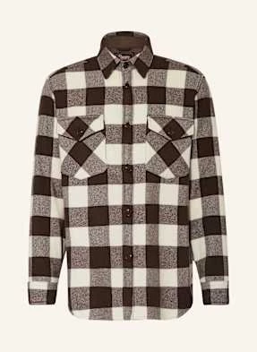 Woolrich Flanelowa Koszula Wierzchnia Z Kaszmiru braun