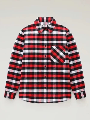 Woolrich Koszula w kolorze biało-czarno-czerwonym rozmiar: XL