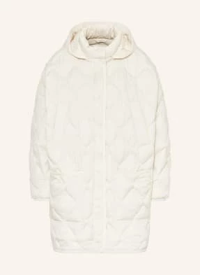 Woolrich Kurtka Puchowa Heritage Cape Z Odpinanym Kapturem weiss