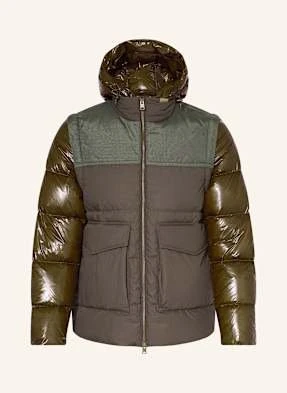 Woolrich Kurtka Puchowa Z Odpinanymi Rękawami I Odpinanym Kapturem gruen