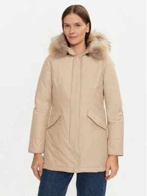 Woolrich Kurtka zimowa Arctic Raccoon CFWWOU0538FRUT0001 Beżowy Regular Fit