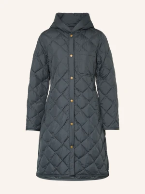 Woolrich Lekki Płaszcz Puchowy grau CZIEMNOSZARY