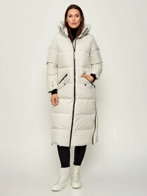 Woolrich Płaszcz puchowy "GTX" w kolorze kremowym rozmiar: XL