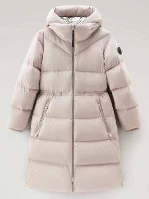 Woolrich Płaszcz puchowy w kolorze beżowym rozmiar: XL