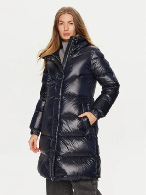 Woolrich Płaszcz zimowy Aliquippa Long CFWWOU0926FRUT3085 Granatowy Regular Fit