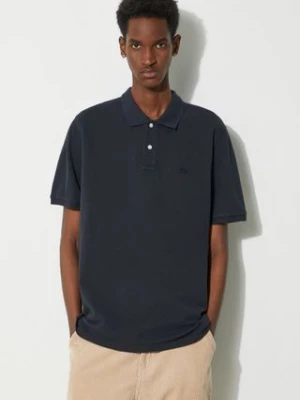 Woolrich polo bawełniane Classic American Polo kolor granatowy gładki CFWOPO0062MRUT2555