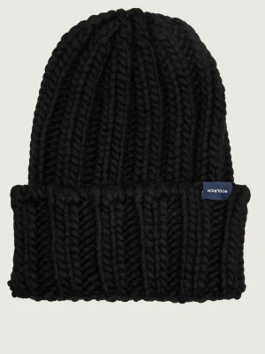 Woolrich Wełniana czapka czarny