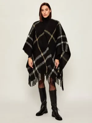 Woolrich Wełniane ponczo | Oversize fit