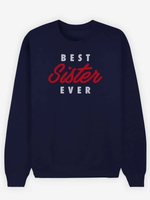 WOOOP Bluza "Best Sister" w kolorze granatowym rozmiar: S