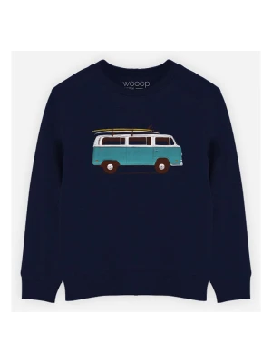 WOOOP Bluza "Blue van" w kolorze granatowym rozmiar: 140