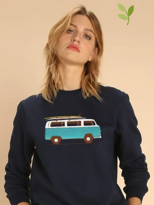 WOOOP Bluza "Blue Van" w kolorze granatowym rozmiar: L