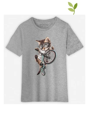 WOOOP Koszulka "BMX Cat" w kolorze szarym rozmiar: 116