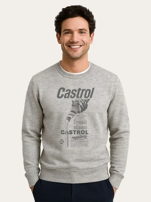 WOOOP Bluza "Castrol Fresh Clean" w kolorze szarym rozmiar: S