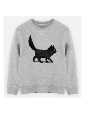 WOOOP Bluza "Creeping cat" w kolorze szarym rozmiar: 128